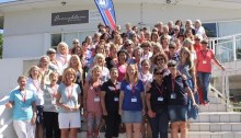 large group of women at sailing conference